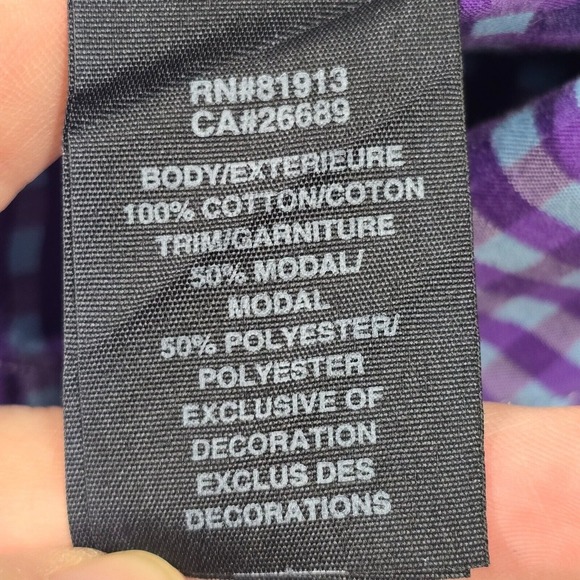 Robert Graham Shirt Mens XL Blue Plaid Ribbon Flip Cuffs Button‎ Up Long Sleeve - Picture 7 of 12